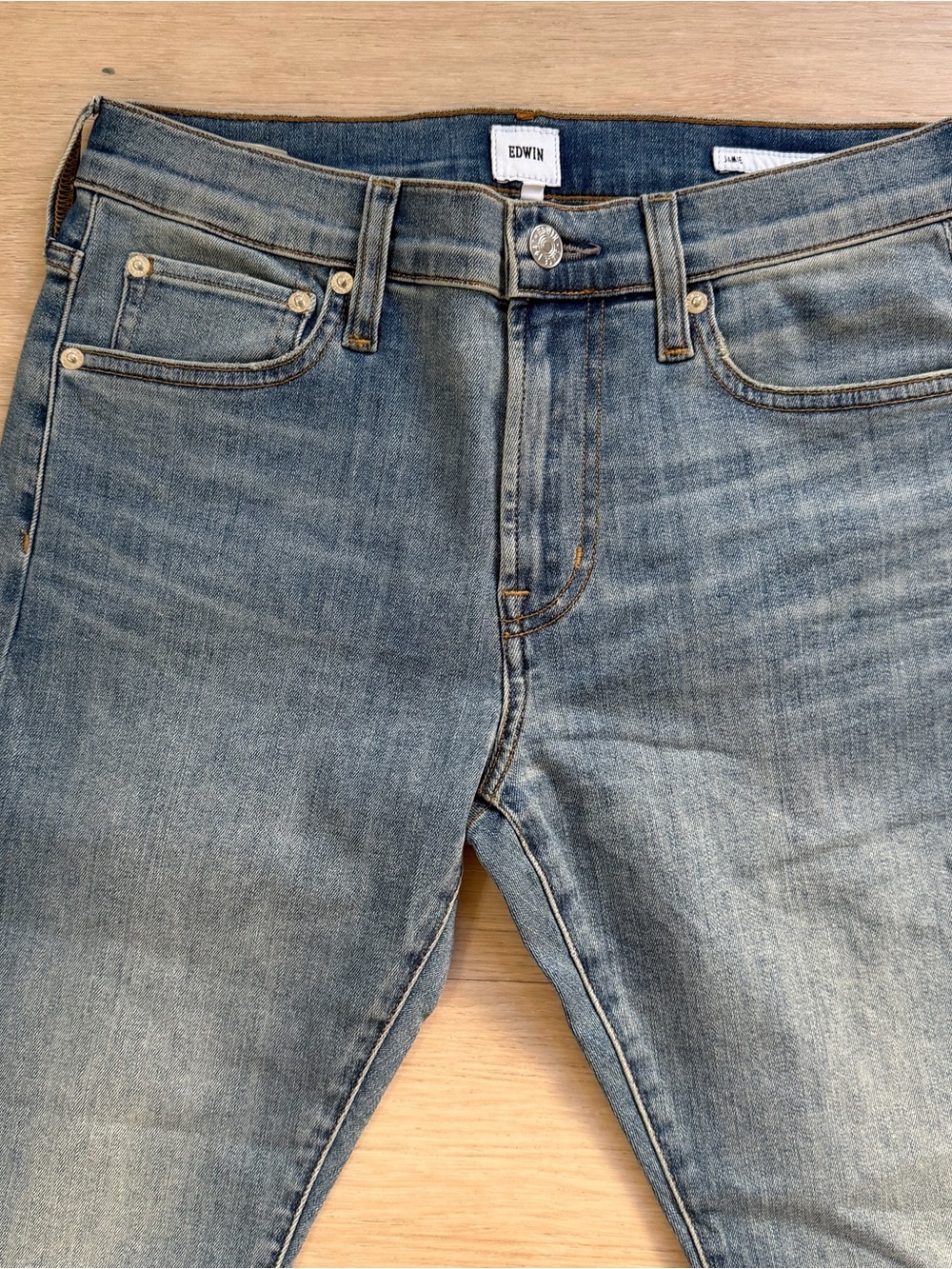 Anthropologie EDWIN Jamie Slim Boyfriend Jeans Sz 25 NWT - Picture 6 of 9